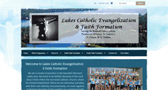 Desktop Screenshot of lakescatholic.org